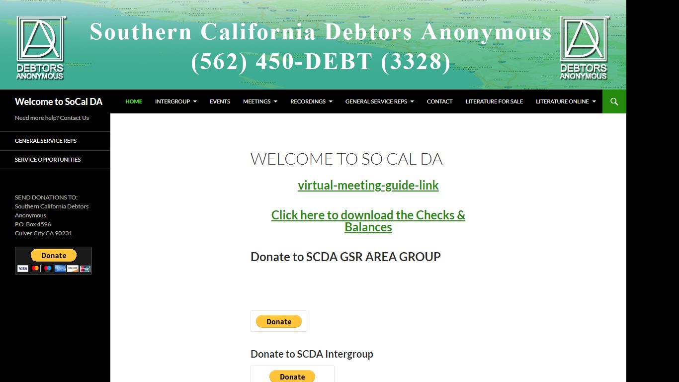 Welcome to SoCal DA | Need more help? Contact Us