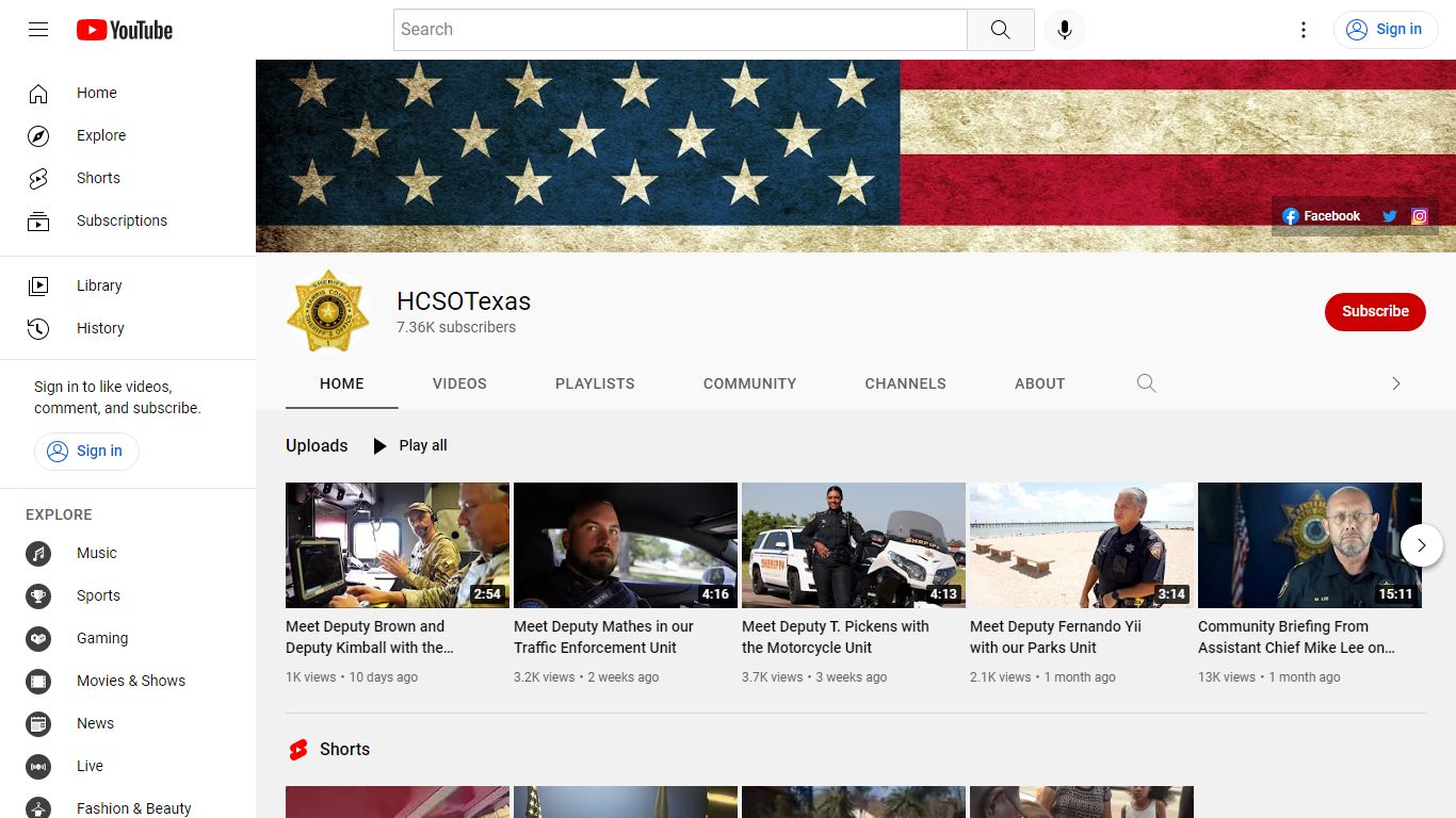 HCSOTexas - YouTube